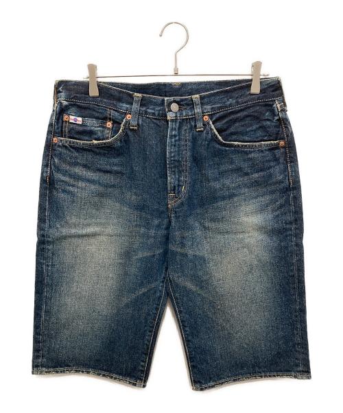 STUDIO D'ARTISAN（ステュディオダルチザン）STUDIO D'ARTISAN (ステュディオダルチザン) デニムハーフパンツ ブルー サイズ:Lの古着・服飾アイテム