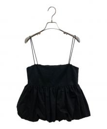 Whim Gazette（ウィムガゼット）の古着「バルーンキャミブラウス」｜ブラック