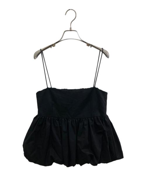 Whim Gazette（ウィムガゼット）Whim Gazette (ウィムガゼット) バルーンキャミブラウス ブラック サイズ:Fの古着・服飾アイテム