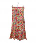 La boutique BonBonラブティックボンボン）の古着「リバティプリントマキシマーメイドスカート」｜ピンク