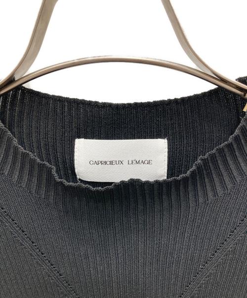 CAPRICIEUX LE'MAGE（カプリシューレマージュ）CAPRICIEUX LE'MAGE (カプリシューレマージュ) ノースリーブニット ブラック サイズ:freeの古着・服飾アイテム