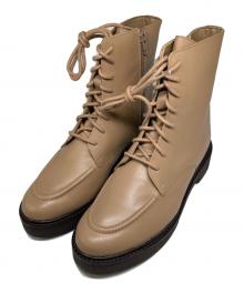 GALERIE VIE（ギャルリーヴィー）の古着「レースアップブーツ」｜ベージュ