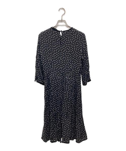 SINME（シンメ）SINME (シンメ) ドットロングシャツワンピース ブラック サイズ:Mの古着・服飾アイテム