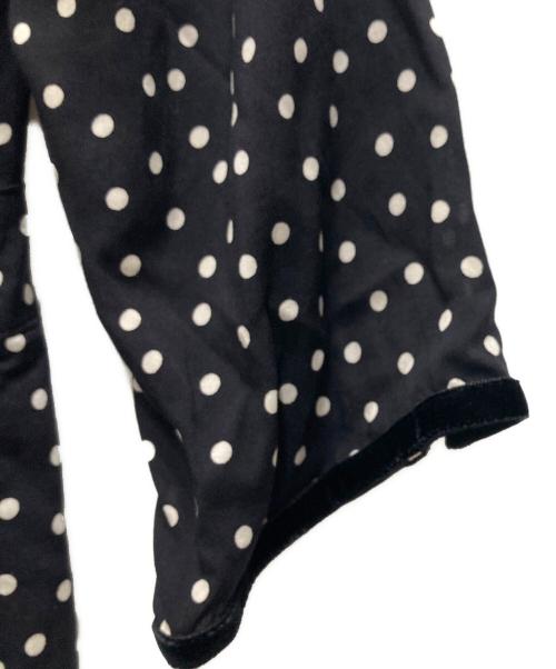 SINME（シンメ）SINME (シンメ) ドットロングシャツワンピース ブラック サイズ:Mの古着・服飾アイテム