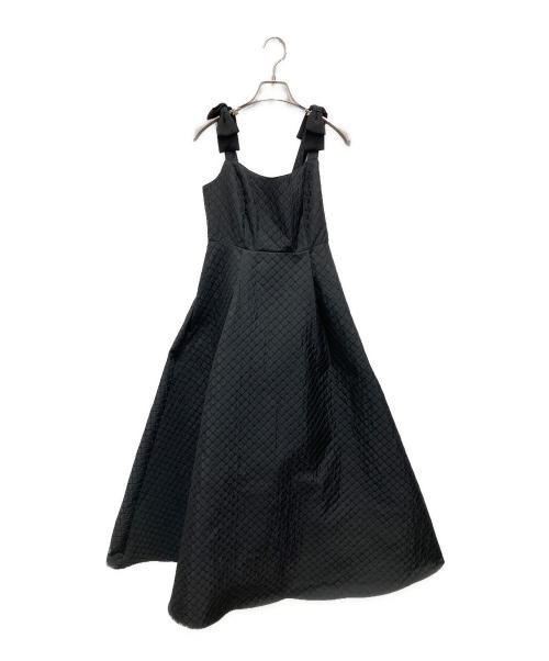 MISTREASS（ミストレアス）MISTREASS (ミストレアス) Shoulder Ribbon Quilting Dress ブラック サイズ:Fの古着・服飾アイテム