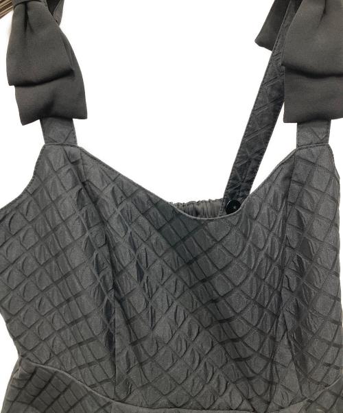 MISTREASS（ミストレアス）MISTREASS (ミストレアス) Shoulder Ribbon Quilting Dress ブラック サイズ:Fの古着・服飾アイテム