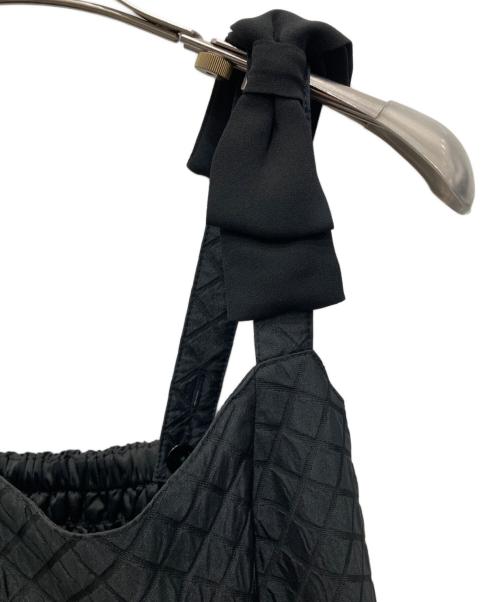 MISTREASS（ミストレアス）MISTREASS (ミストレアス) Shoulder Ribbon Quilting Dress ブラック サイズ:Fの古着・服飾アイテム