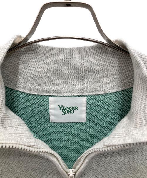 YOUNGER SONG（ヤンガーソング）YOUNGER SONG (ヤンガーソング) YS butterfly logo Half-zip Knit グレー サイズ:Mの古着・服飾アイテム