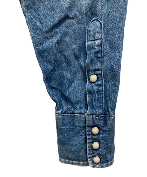 Wrangler（ラングラー）Wrangler (ラングラー) 切替デニムシャツ インディゴ サイズ:34の古着・服飾アイテム