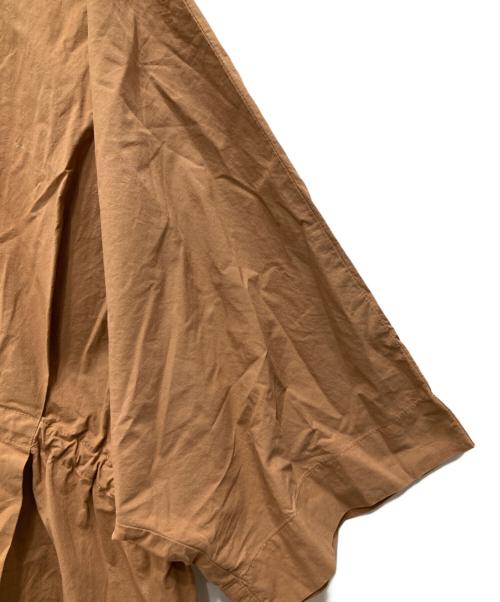 YANUK（ヤヌーク）YANUK (ヤヌーク) 2wayDrawstringBlouse/2ウェイ ドローストリング ブラウス ブラウン サイズ:Fの古着・服飾アイテム