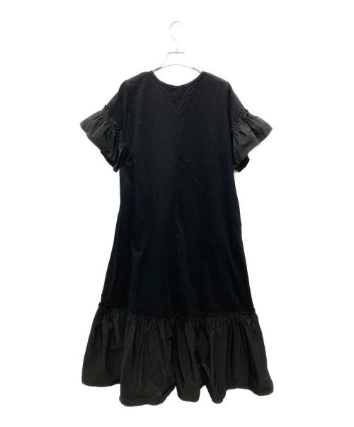 HERENCIA（ヘレンチア）HERENCIA (ヘレンチア) 異素材ドッキングカットワンピース ブラック サイズ:FREEの古着・服飾アイテム