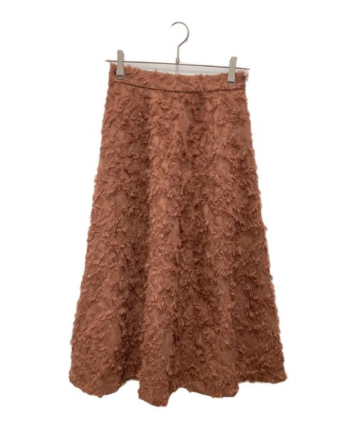 Apuweiser-riche（アプワイザーリッシェ）Apuweiser-riche (アプワイザーリッシェ) ジャガードフレアスカート ブラウン サイズ:2 未使用品の古着・服飾アイテム