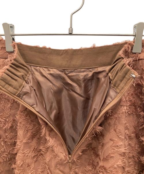 Apuweiser-riche（アプワイザーリッシェ）Apuweiser-riche (アプワイザーリッシェ) ジャガードフレアスカート ブラウン サイズ:2 未使用品の古着・服飾アイテム