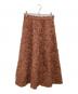 Apuweiser-riche（アプワイザーリッシェ）の古着「ジャガードフレアスカート」｜ブラウン