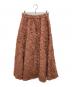 Apuweiser-riche (アプワイザーリッシェ) ジャガードフレアスカート ブラウン サイズ:2 未使用品：5000円