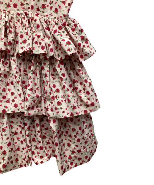 little sunny bite（リトルサニーバイト）little sunny bite (リトルサニーバイト) rose tiered dress/ローズ ティアード ドレス ピンク サイズ:Sの古着・服飾アイテム