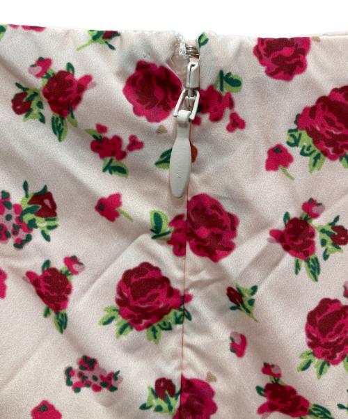 little sunny bite（リトルサニーバイト）little sunny bite (リトルサニーバイト) rose tiered dress/ローズ ティアード ドレス ピンク サイズ:Sの古着・服飾アイテム