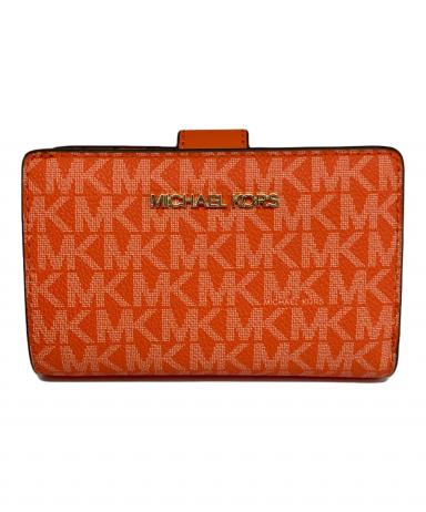 中古・古着通販】MICHAEL KORS (マイケルコース) 2つ折り財布 オレンジ