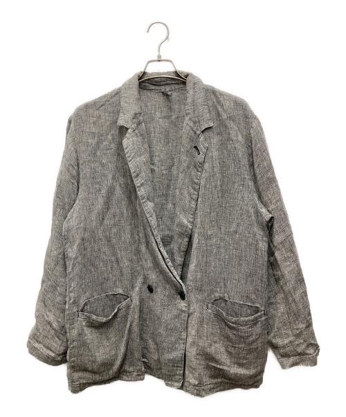confect（コンフェクト）confect (コンフェクト) リネンパナマイージージャケット グレー サイズ:4の古着・服飾アイテム