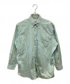 INDIVIDUALIZED SHIRTSインディビジュアライズドシャツ）の古着「ストライプシャツ」｜ブルー×イエロー