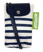 LONGCHAMPロンシャン）の古着「ショルダーポーチ」｜ホワイト×ネイビー