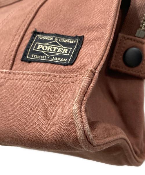 PORTER（ポーター）PORTER (ポーター) SUNNYミニハンドバッグ ブラウンの古着・服飾アイテム