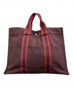 HERMESエルメス）の古着「フールトゥMMハンドバッグ」｜バーガンディー