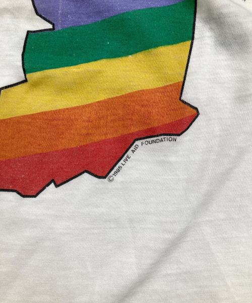 USED（ユーズド）USED (ユーズド) 80's LIVE AIDヴィンテージTシャツ ホワイト サイズ:不明（実寸をご確認ください）の古着・服飾アイテム