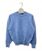POLO RALPH LAURENポロ・ラルフローレン）の古着「ポニー刺繍ニット」｜スカイブルー