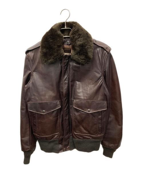 Schott（ショット）Schott (ショット) ライナー付レザージャケット ブラウン サイズ:38の古着・服飾アイテム