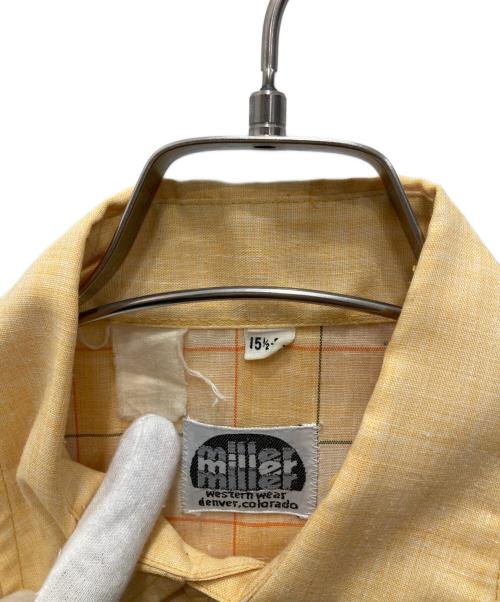 miller（ミラー）miller (ミラー) 70's刺繍ウエスタンシャツ イエロー サイズ:15２/1 35の古着・服飾アイテム