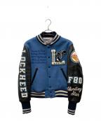 whitesvilleホワイツビル）の古着「スタジャン」｜ブラック×ブルー