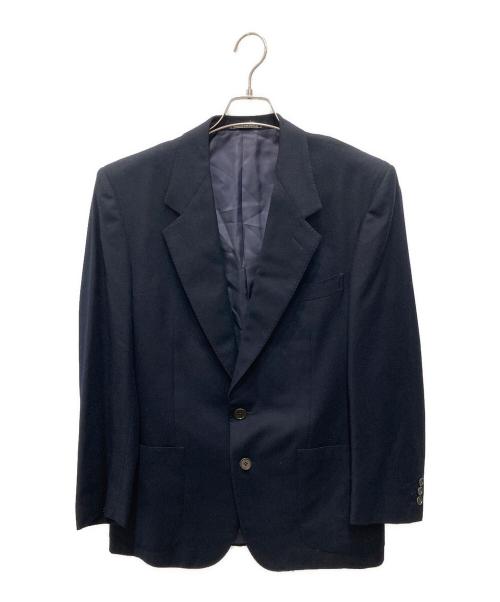 ERMENEGILDO ZEGNA（エルメネジルド・ゼニア）ERMENEGILDO ZEGNA (エルメネジルド・ゼニア) カシミヤ混2Bウールジャケット ネイビー サイズ:Sの古着・服飾アイテム