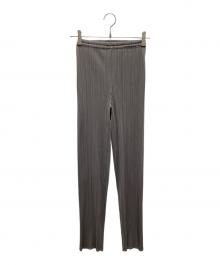 PLEATS PLEASE（プリーツプリーズ）の古着「プリーツパンツ」｜グレー