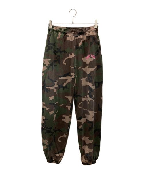 WOKE EDGE（ウォーク エッジ）WOKE EDGE (ウォーク エッジ) Splayed カモ柄スウェットパンツ カーキ サイズ:Mの古着・服飾アイテム
