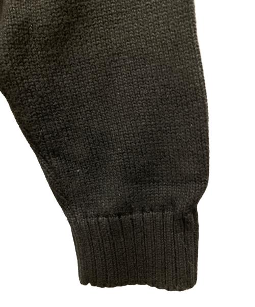 WOKE EDGE（ウォーク エッジ）WOKE EDGE (ウォーク エッジ) Football Jersey Knit/フットボール ジャージー ニット ブラック サイズ:Sの古着・服飾アイテム