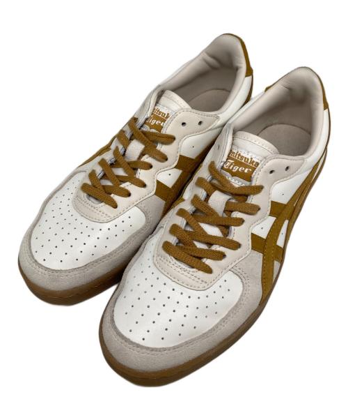 Onitsuka Tiger（オニツカタイガー）Onitsuka Tiger (オニツカタイガー) GSMローカットスニーカー ホワイト×ブラウン サイズ:24.5の古着・服飾アイテム