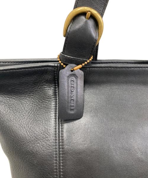 COACH（コーチ）COACH (コーチ) レザーハンドバッグ ブラックの古着・服飾アイテム