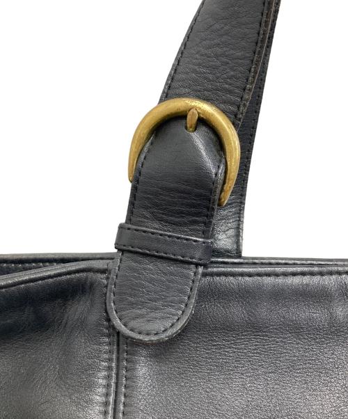 COACH（コーチ）COACH (コーチ) レザーハンドバッグ ブラックの古着・服飾アイテム