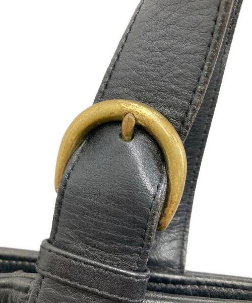 COACH（コーチ）COACH (コーチ) レザーハンドバッグ ブラックの古着・服飾アイテム