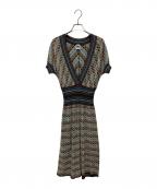 missoniミッソーニ）の古着「ワンピース」｜ベージュ