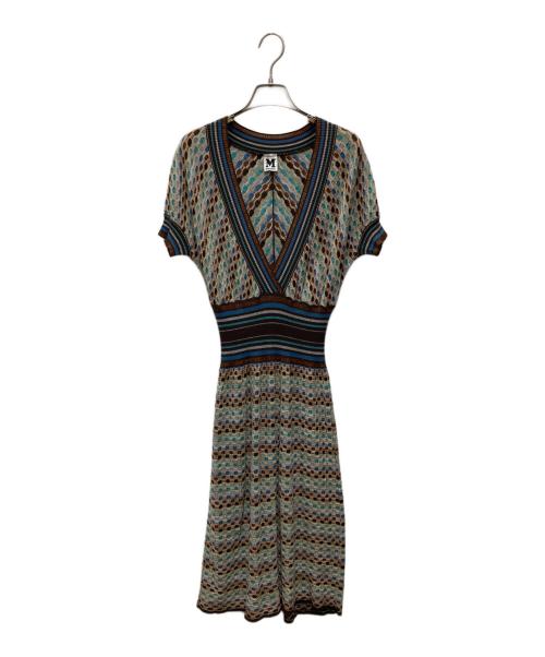 missoni（ミッソーニ）MISSONI (ミッソーニ) ワンピース ベージュ サイズ:46の古着・服飾アイテム