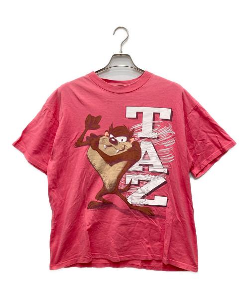GARMENT GRAPHICS（ガーメント グラフィック）Garment Graphics (ガーメント グラフィック) プリントTシャツ ピンク サイズ:Lの古着・服飾アイテム