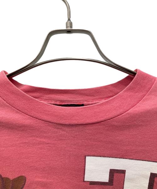 GARMENT GRAPHICS（ガーメント グラフィック）Garment Graphics (ガーメント グラフィック) プリントTシャツ ピンク サイズ:Lの古着・服飾アイテム
