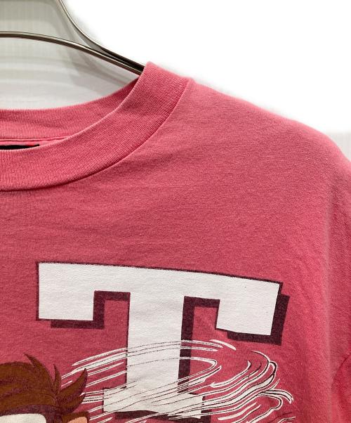 GARMENT GRAPHICS（ガーメント グラフィック）Garment Graphics (ガーメント グラフィック) プリントTシャツ ピンク サイズ:Lの古着・服飾アイテム