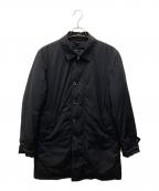 BLACK LABEL CRESTBRIDGEブラックレーベル クレストブリッジ）の古着「ナイロンポリステンカラーコート」｜ブラック