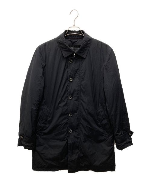 BLACK LABEL CRESTBRIDGE（ブラックレーベル クレストブリッジ）BLACK LABEL CRESTBRIDGE (ブラックレーベル クレストブリッジ) ナイロンポリステンカラーコート ブラック サイズ:Lの古着・服飾アイテム