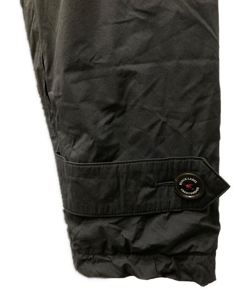 BLACK LABEL CRESTBRIDGE（ブラックレーベル クレストブリッジ）BLACK LABEL CRESTBRIDGE (ブラックレーベル クレストブリッジ) ナイロンポリステンカラーコート ブラック サイズ:Lの古着・服飾アイテム