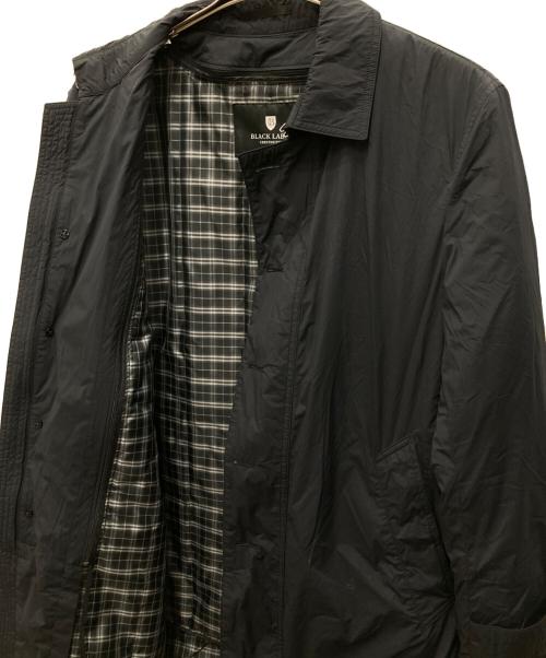 BLACK LABEL CRESTBRIDGE（ブラックレーベル クレストブリッジ）BLACK LABEL CRESTBRIDGE (ブラックレーベル クレストブリッジ) ナイロンポリステンカラーコート ブラック サイズ:Lの古着・服飾アイテム