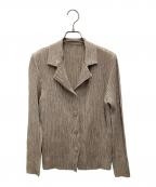 SPECCHIOスペッチオ）の古着「シャトルプリーツジャケット」｜ベージュ